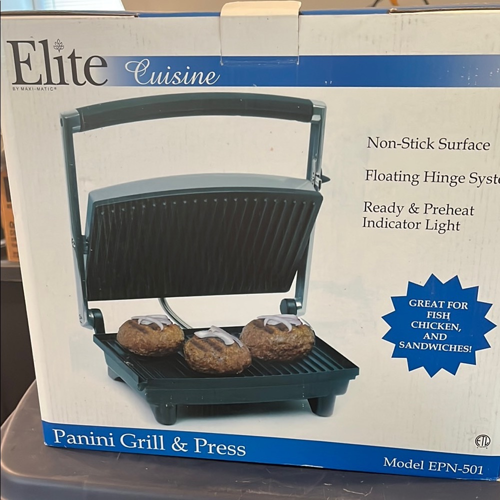 Elite Cuisine Panini Grill & Press